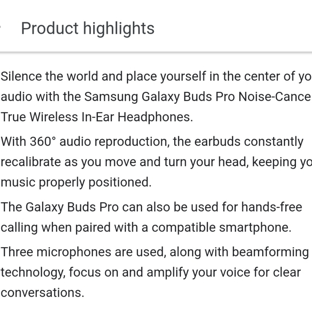Samsung pro ear buds